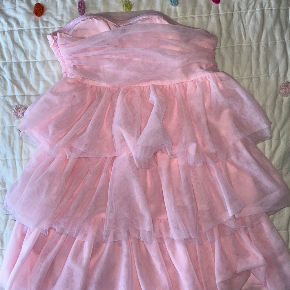 Pink Ruffled Dress - Picture 2 of 3